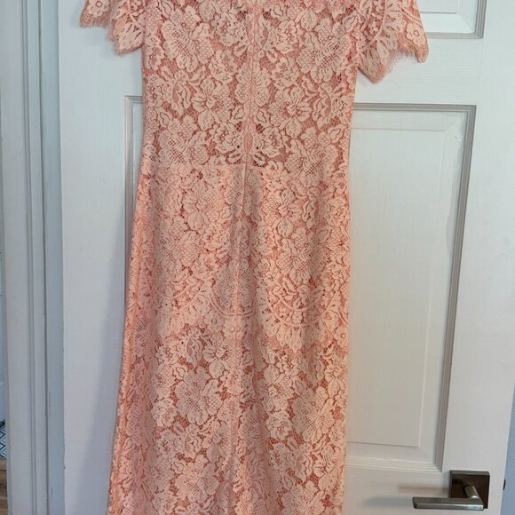 Ganni Duval Corded Lace Midi Dress – Size 34 - Picture 2 of 8